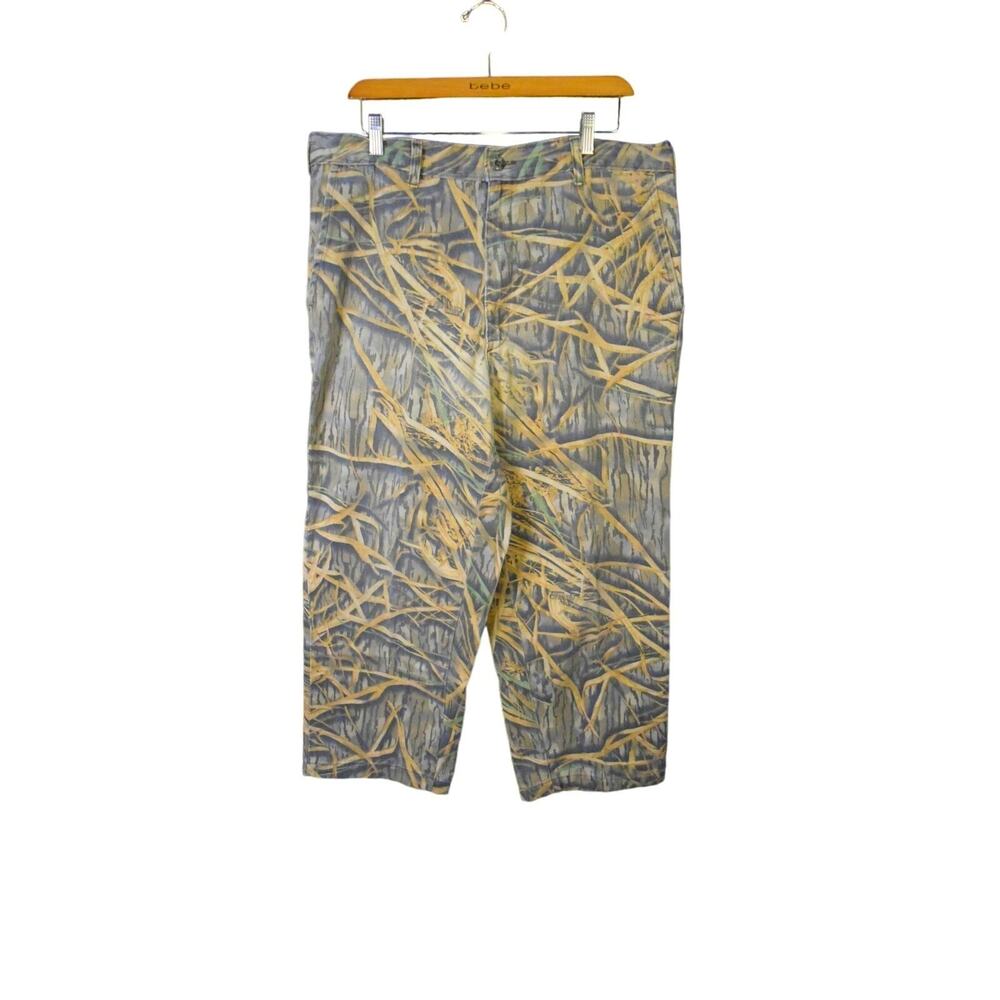 Men's Large Camo Shadow Grass Pants Trousers Hunting Camouflage Actually 38"x26"